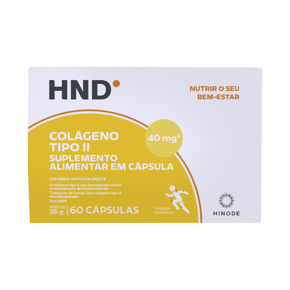 Suplemento Alimentar Colágeno Tipo II HND 60 Cápsulas