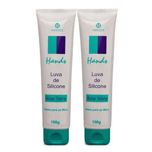 Kit 2 Luvas De Silicone Creme Para As Mãos Hands 100g