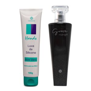 Kit Grace Midnight Deo Colonia + Luva de Silicone Hands