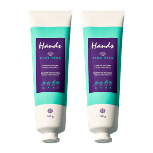 Kit 2 luvas de silicone Hands Alo e Vera 100g