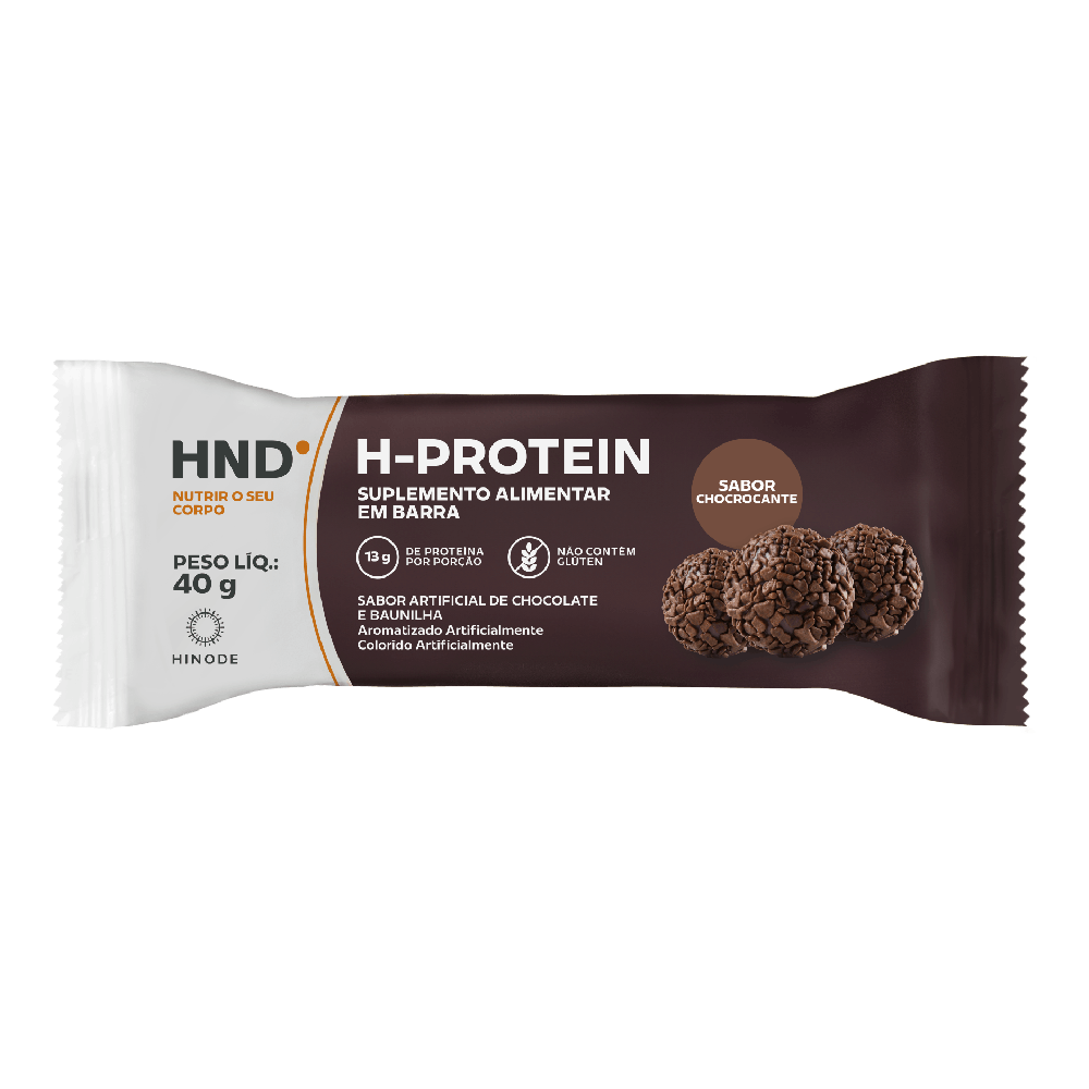 H- Protein Suplemento Alimentar em barra Sabor Chocrocante HND 40g