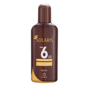 Óleo Bronzeador FPS 6 Uva E Uvb Solaris 150ml