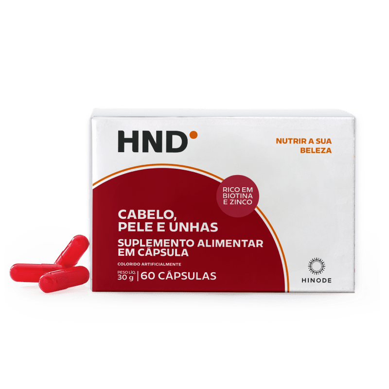 Suplemento Alimentar em Cápsula Cabelo, Pele e Unha HND 60 cápsulas