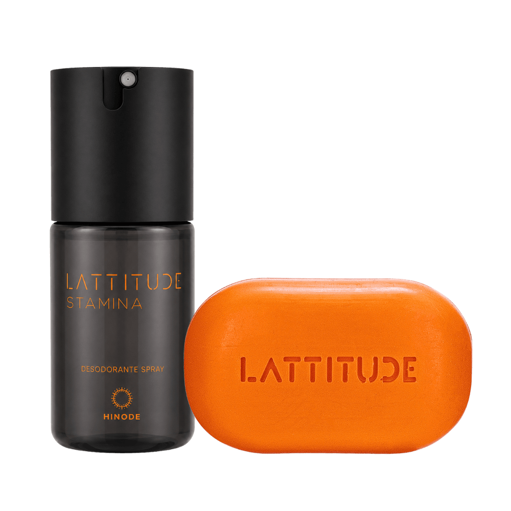 Kit Lattitude Stamina Sabonete em Barras e Desodorante Spray
