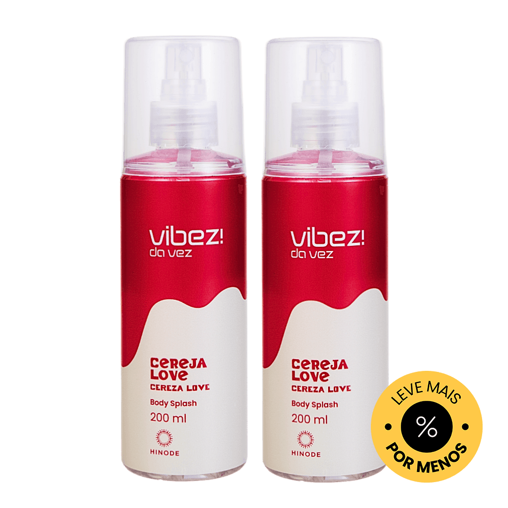 Kit 2 Body Splash Vibez da Vez! Cereja Love