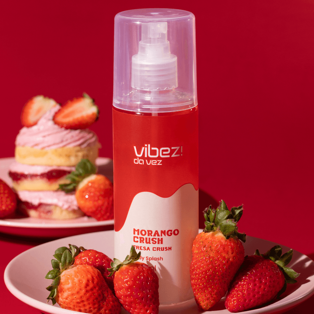 Body Splash Morango Crush Vibez da Vez! 200ml