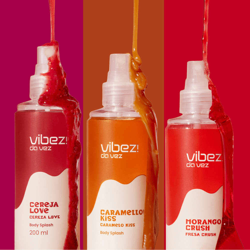Kit 3 Body Splashes Vibez da Vez!
