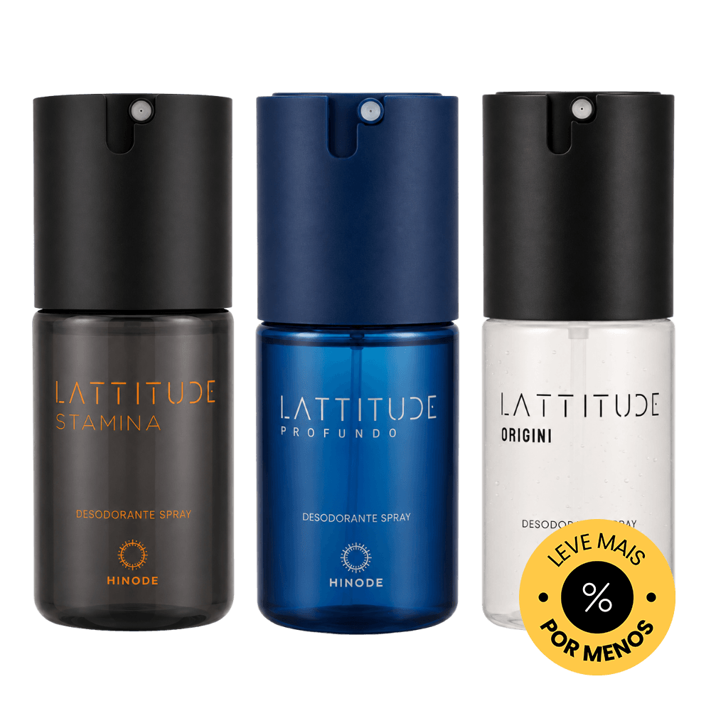 Kit Trio Desodorantes Spray Lattitude