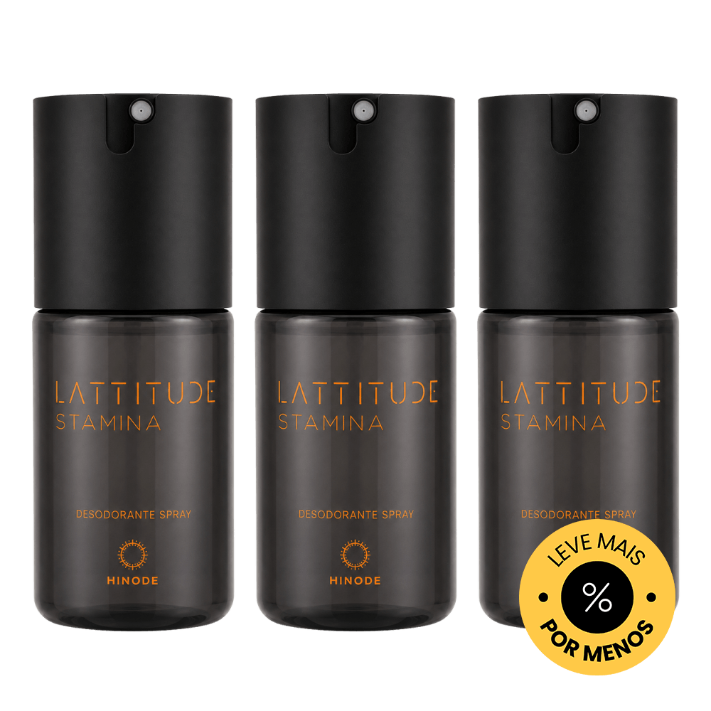 Kit 3 Desodorantes Spray Lattitude Stamina