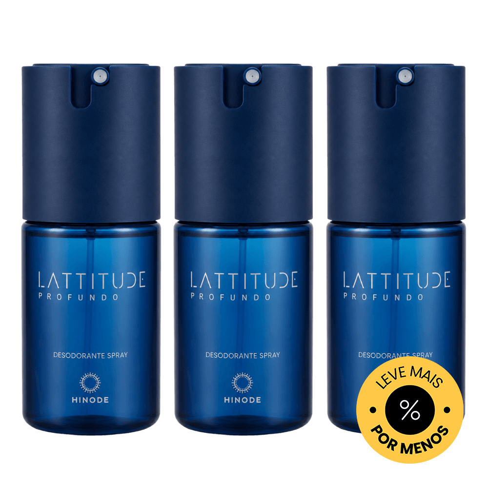 Kit 3 Desodorantes Spray Lattitude Profundo