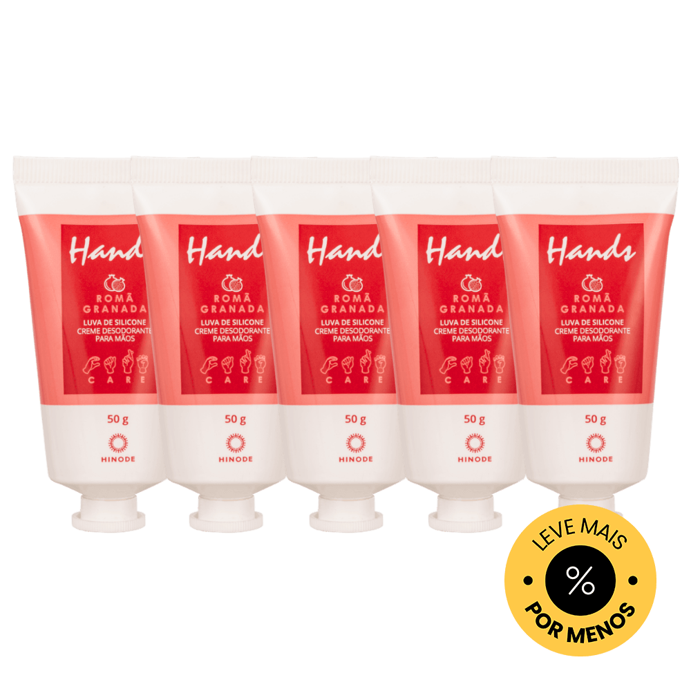 Kit 5 Miniaturas Luvas De Silicone Hands Romã