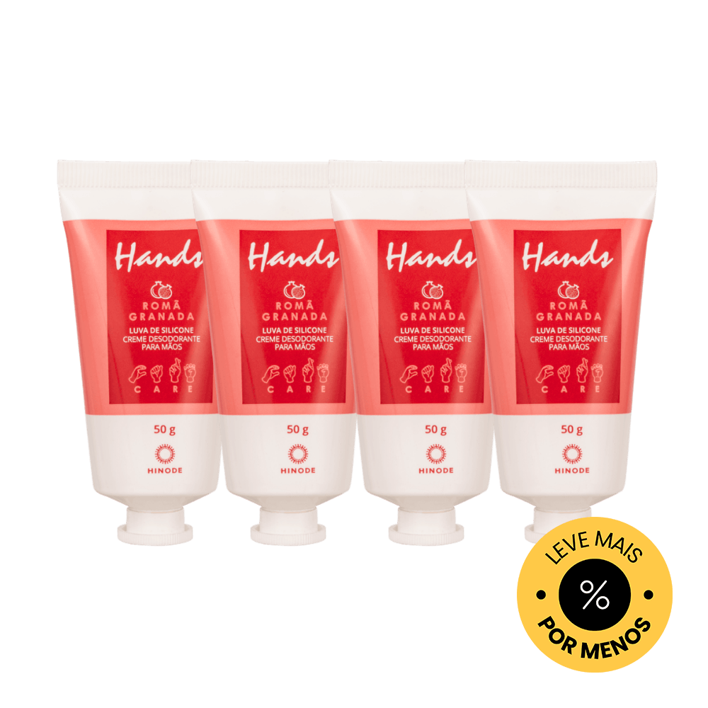 Kit 4 Miniaturas Luvas De Silicone Hands Romã