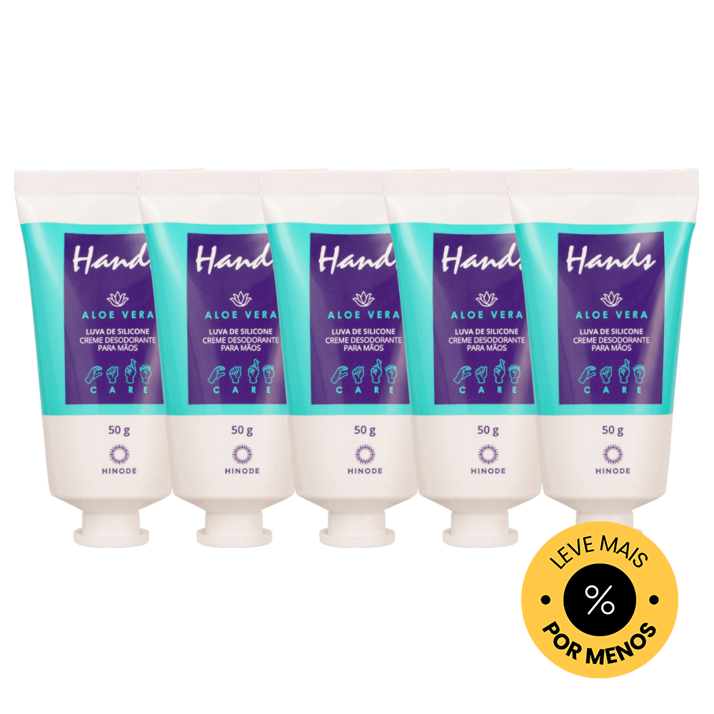Kit 5 Miniaturas Luvas De Silicone Hands Aloe Vera Kit 5 Miniaturas Luvas De Silicone Aloe Vera Hands 50g