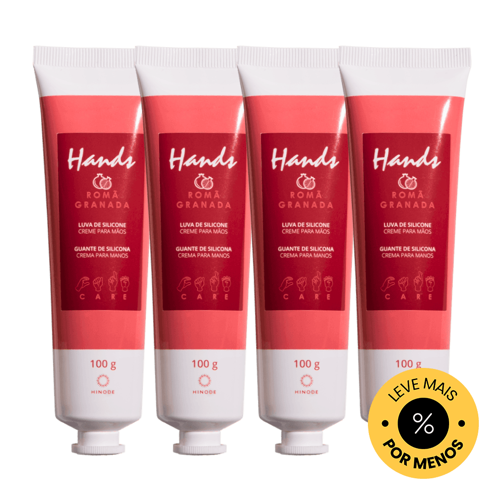 Kit 4 Luvas De Silicone Romã Hands