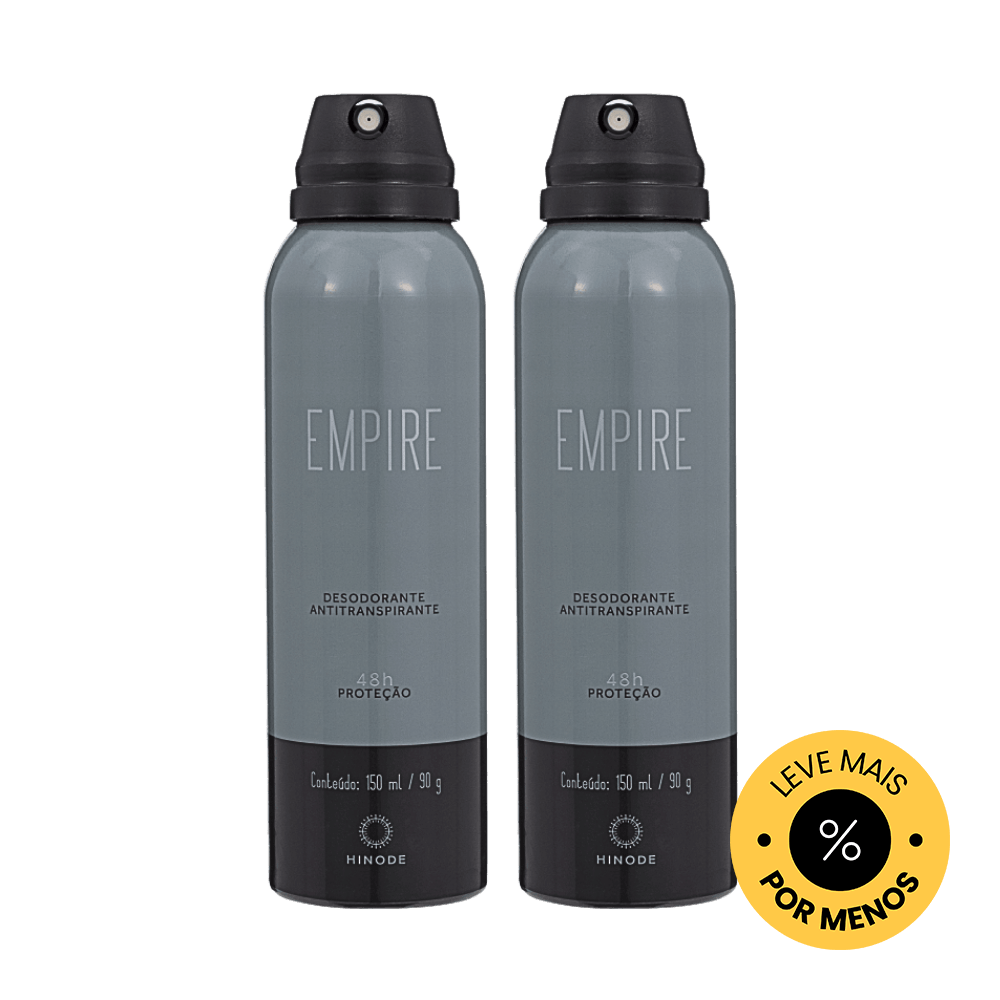 Kit 2 Desodorantes Aerosol Antitranspirante Empire