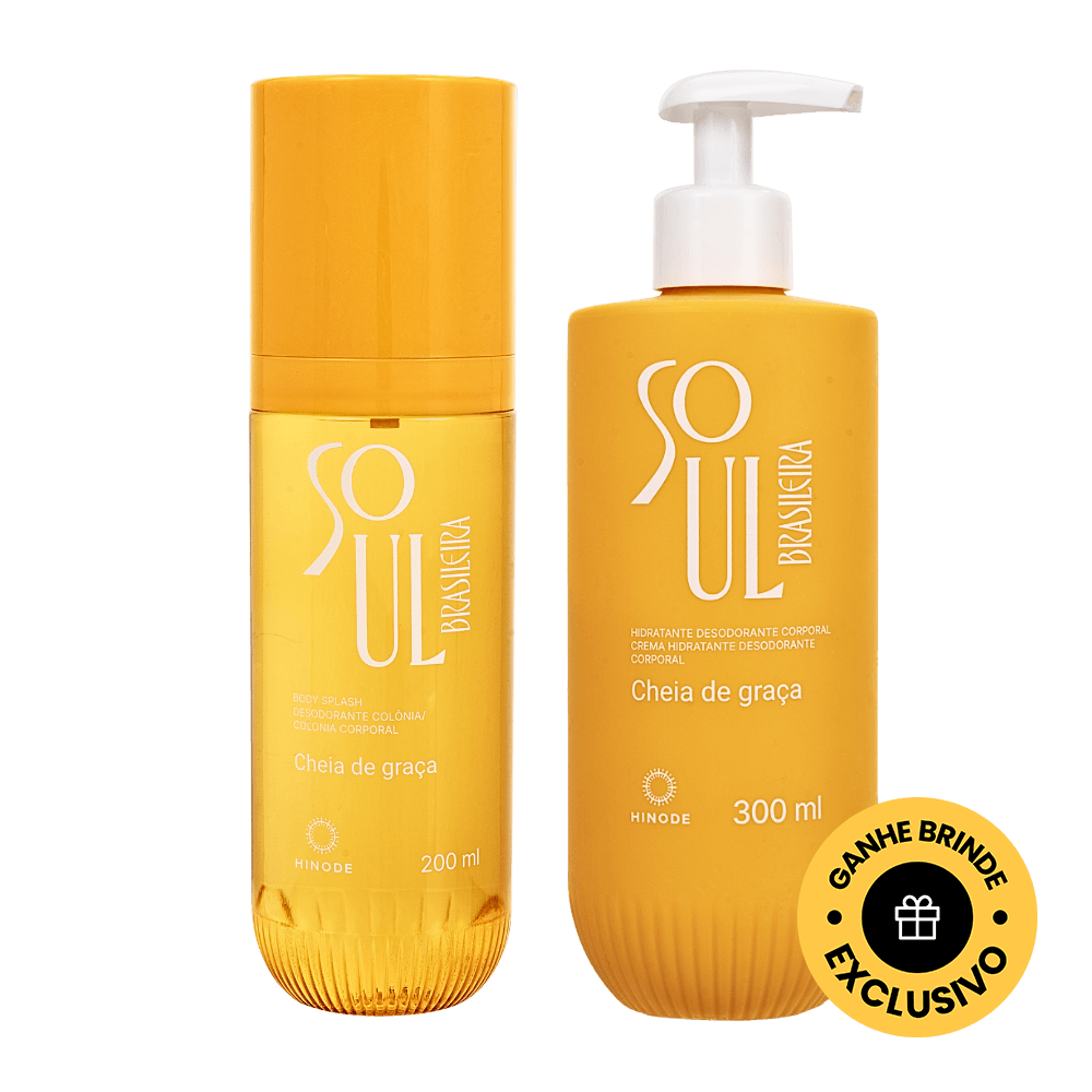 Kit Body Splash + Hidratante Soul Brasileira Cheia de Graça