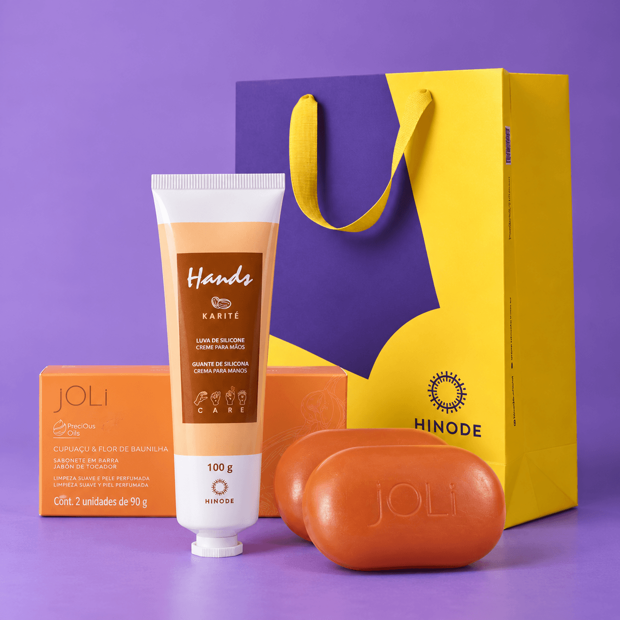 Conjunto-de-Cuidados-Hinode-em-Roxo-e-Dourado